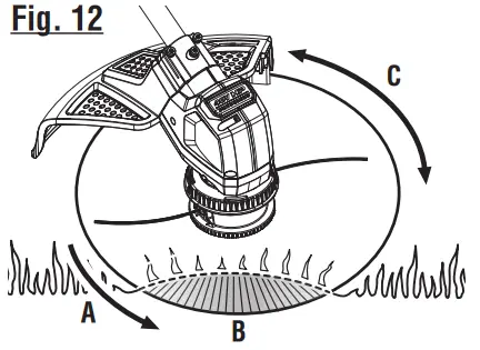 RYOBI RY402011 40 VOLT BRUSHLESS GRASS TRIMMER - Fig. 12