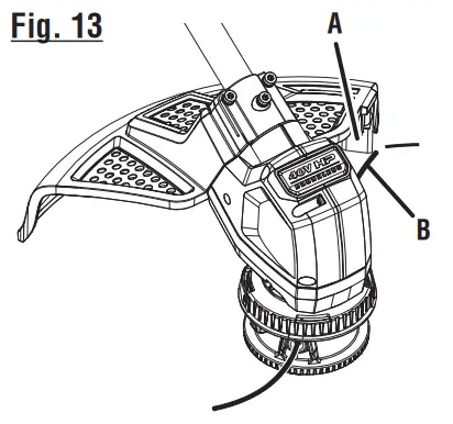 RYOBI RY402011 40 VOLT BRUSHLESS GRASS TRIMMER - Fig. 13
