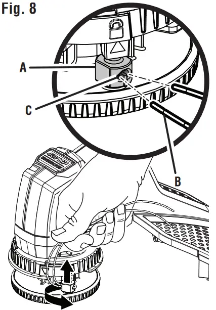 RYOBI RY402011 40 VOLT BRUSHLESS GRASS TRIMMER - Fig. 8