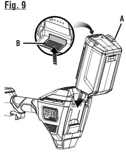 RYOBI RY402011 40 VOLT BRUSHLESS GRASS TRIMMER - Fig. 9