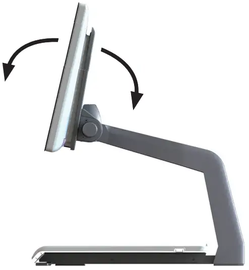 Adjust the tilt of the screen