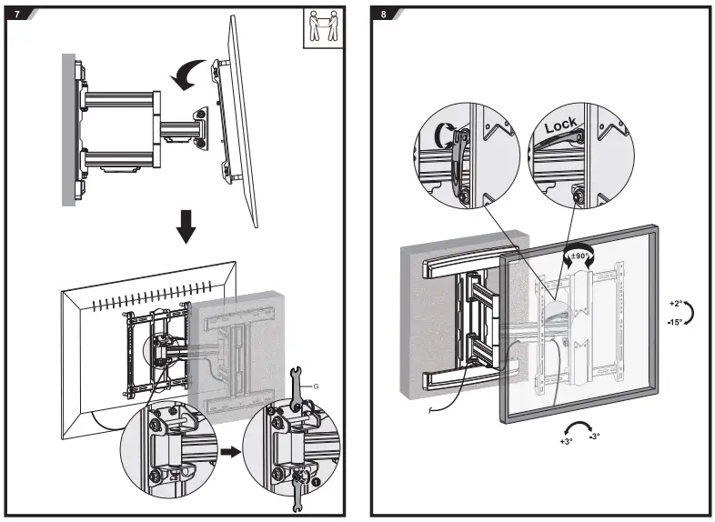 iiglo Full-Motion TV Wall Mount - 3