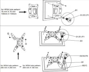 Attach the TV Bracket