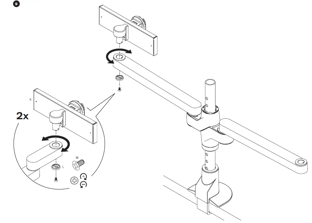 innovative-STX-02-SLD-Staxx-Dual-Articulating-Monitor-Mount-fig11