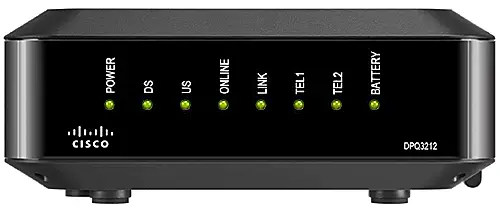 image of front View of DPQ3212 modem