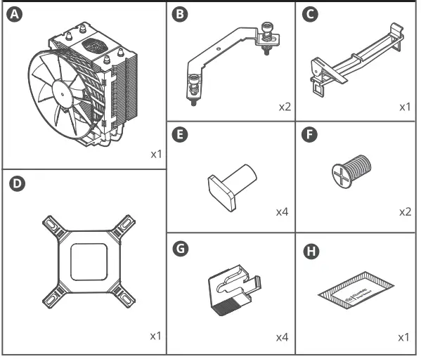 COOLER MASTER Hyper T200 CPU Air Cooler-fig2