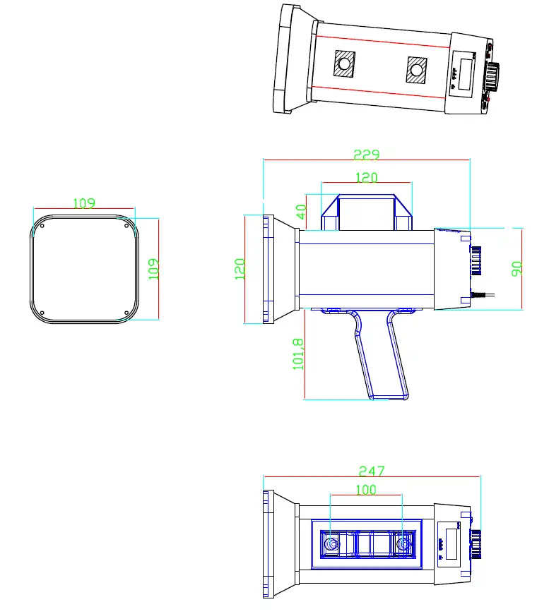 CHECKLINE DT-311D Line Powered Digital Stroboscope FIG 9
