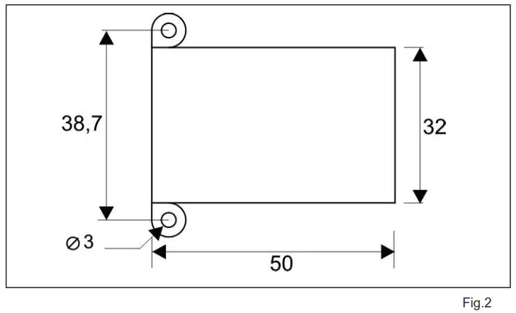 CDVI SEL2641R433 RC Bluetooth Controlled Radio Receiver - Dimensions