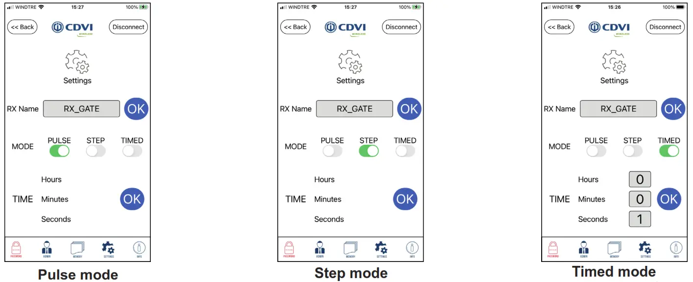 CDVI SEL2641R433 RC Bluetooth Controlled Radio Receiver - Memory 2