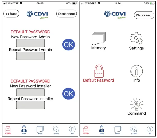 CDVI SEL2641R433 RC Bluetooth Controlled Radio Receiver - Password