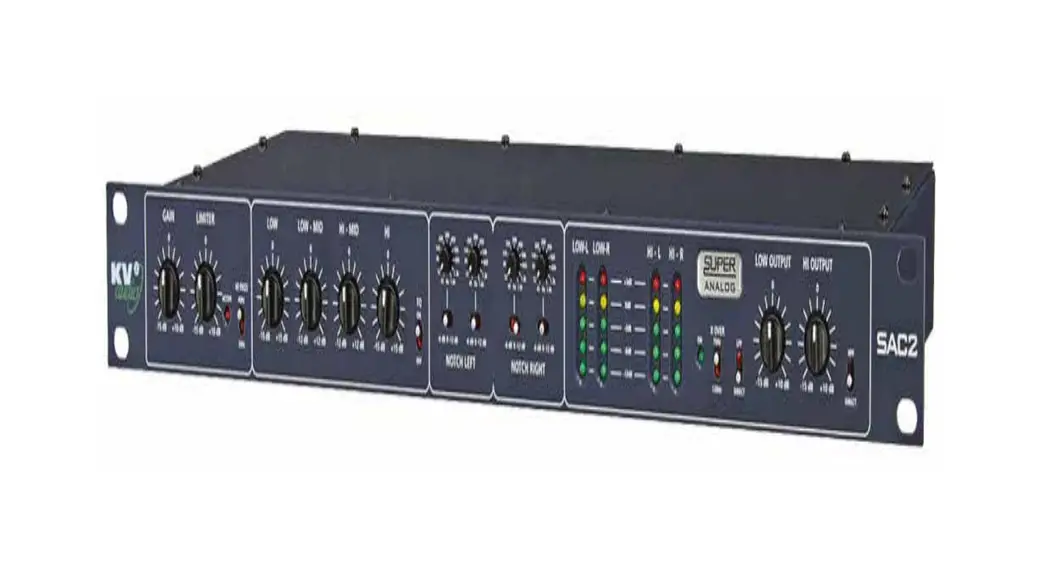 Kv2 Audio Sac2 2 Channel Super Analog Controller User Guide Kv2 Audio Sac2 2 Channel Super Analog Controller User Guide