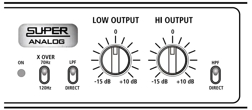 KV2 audio SAC2 2 Channel Super Analog Controller - Power On LED