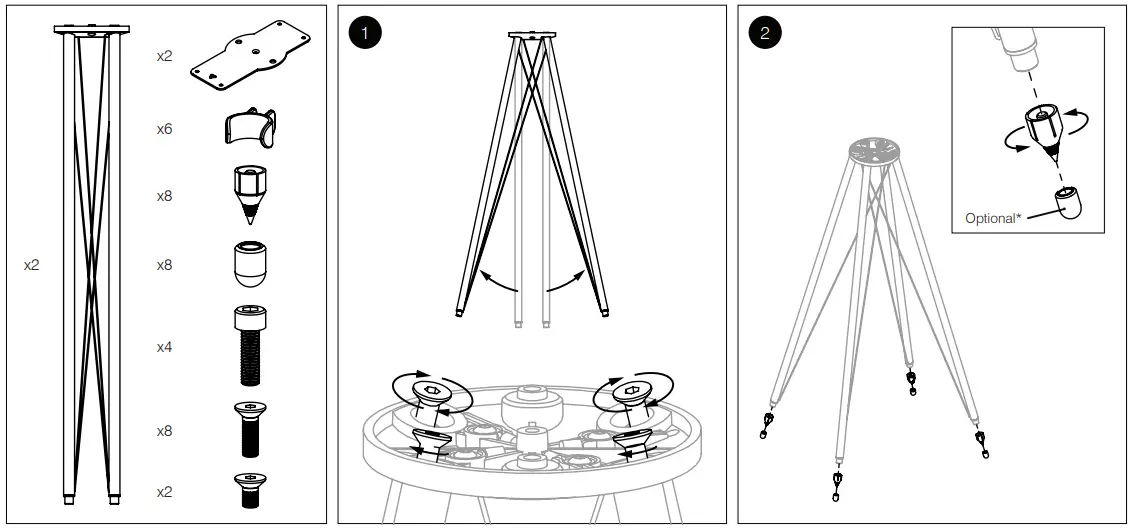 ACOUSTICS FS75 Speaker Stand - fig