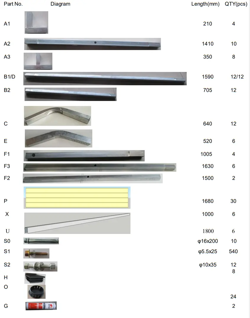 ALEKO CPM12X23WH-HD Galvanized Steel Carport and Canopy Shelter - tools 1