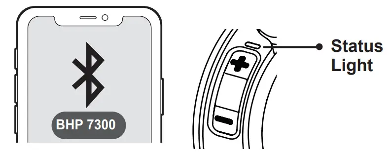 BUXTON BHP 7300 Wireless Stereo Headphone - Bluetooth Pairing 2