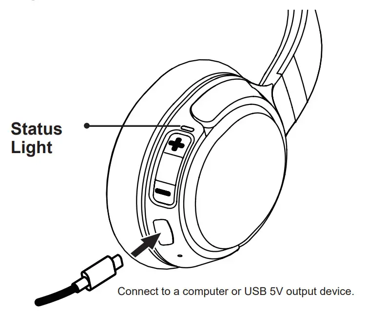 BUXTON BHP 7300 Wireless Stereo Headphone - Charging