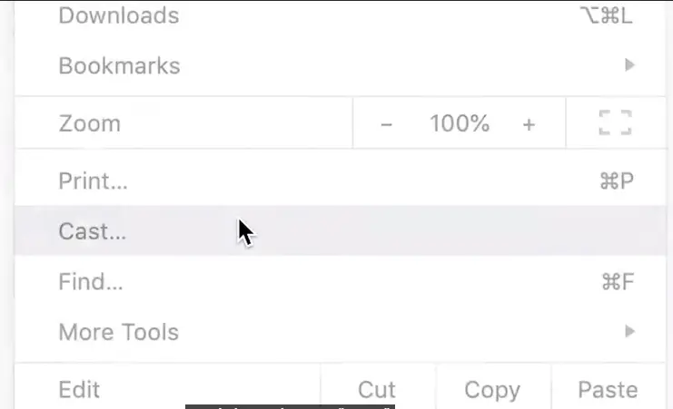 Cast by Google Chrom