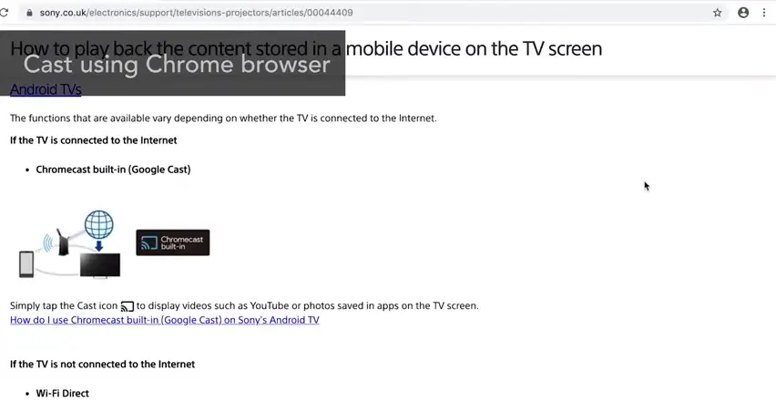 Cast by Google Chrom