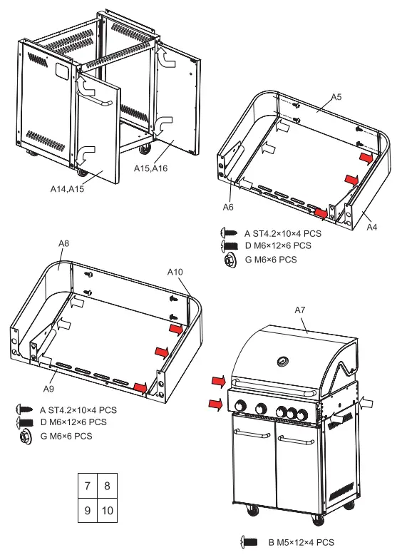 G21 Grill Arizona BBQ - Assembly 1