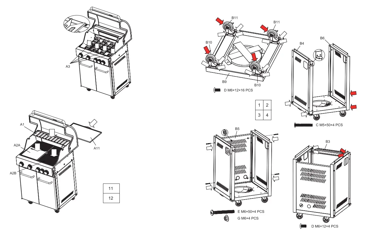 G21 Grill Arizona BBQ - Assembly 2