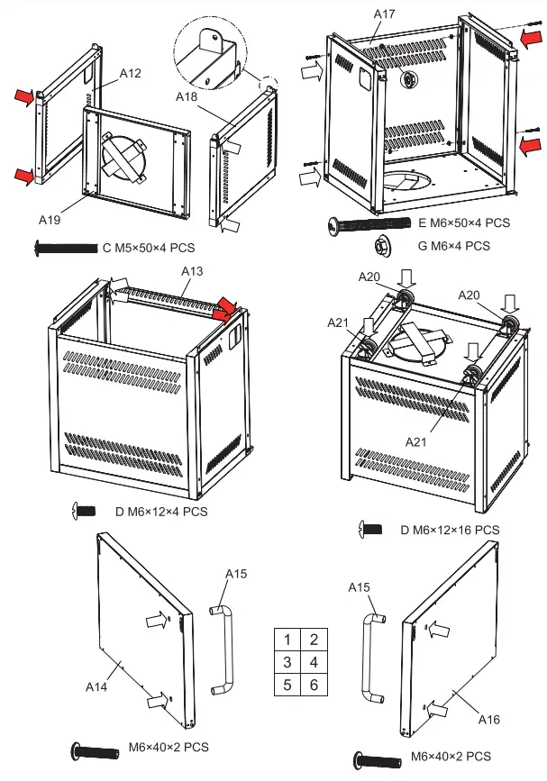 G21 Grill Arizona BBQ - Assembly
