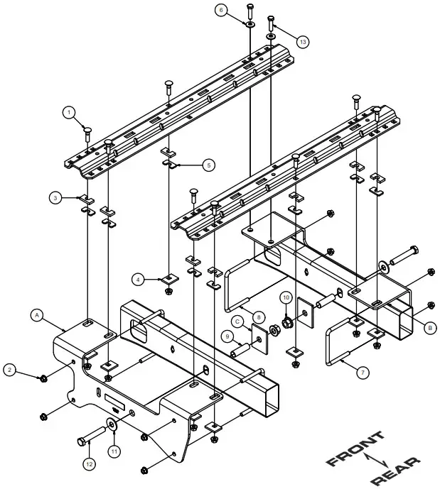 CURT 16469 Fifth Wheel Brackets - 1
