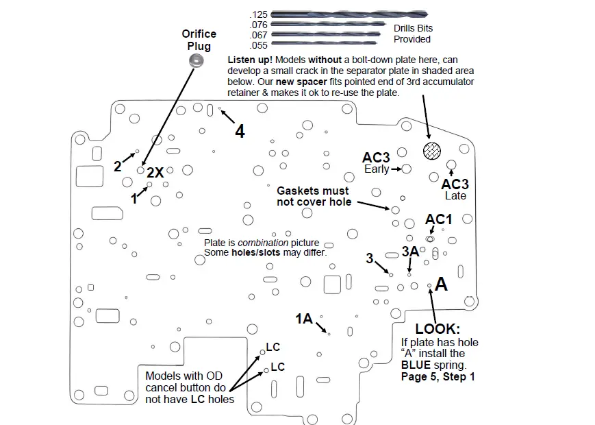 TRANSGO 4R70W SK AODE Shift Kit 4