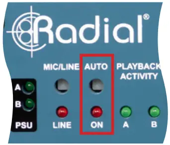 Radial engineering SW8 USB Auto Switcher and USB Playback Interface - FIGURE 18
