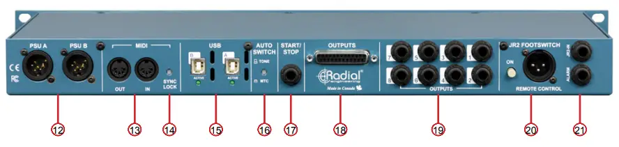 Radial engineering SW8 USB Auto Switcher and USB Playback Interface - FIGURE 3