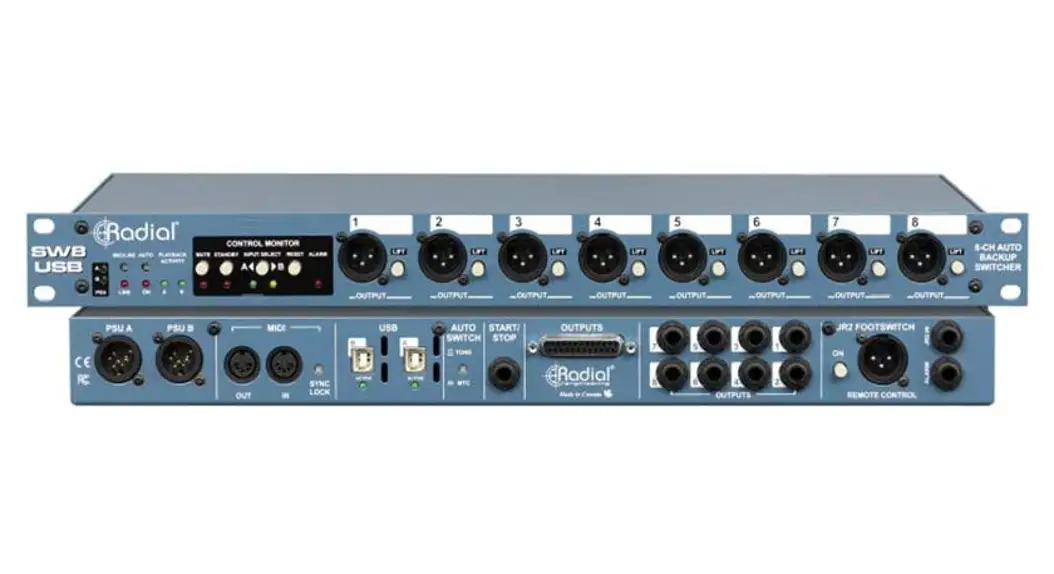 Radial Engineering Sw8-usb Auto-switcher And Usb Playback Interface Owner's Manual Radial Engineering Sw8-usb Auto-switcher And Usb Playback Interface Owner's Manual