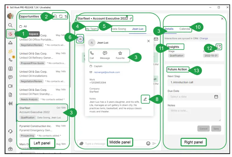 8x8 Sales Workspace - Fig 2