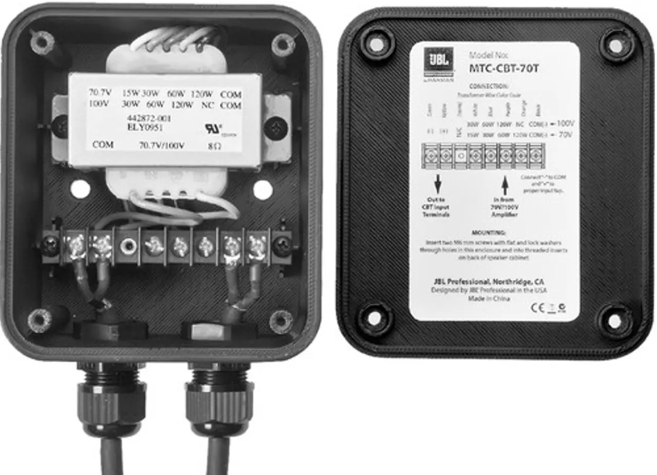 JBL MTC-CBT-70T Bolt On Transformer Module