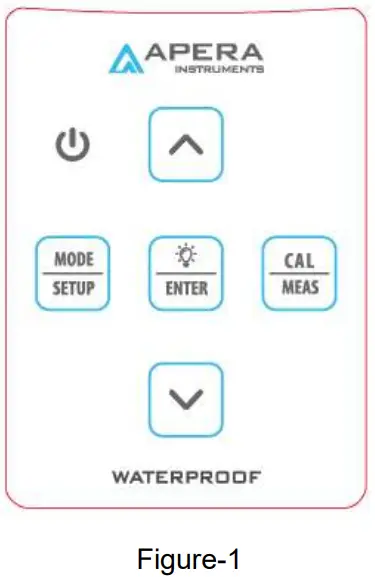 APERA PC400 Portable pH or Conductivity Meter - Keypad