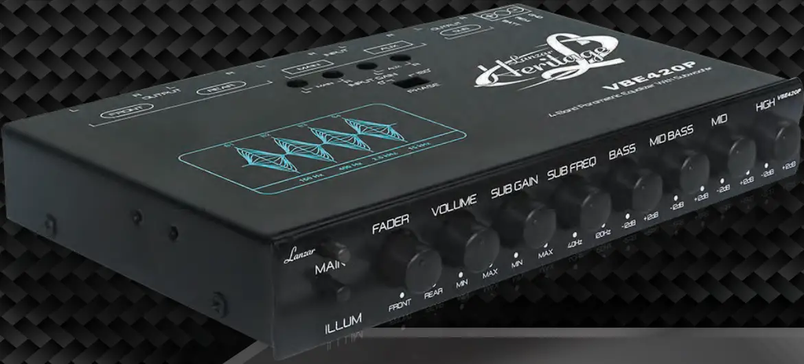 Lanzar VBE420P 4 Band Parametric Equalizer