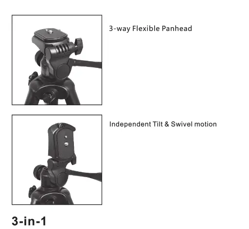 NATIONAL GEOGRAPHIC NGPM002 3 in 1 Photo Monopod - fig