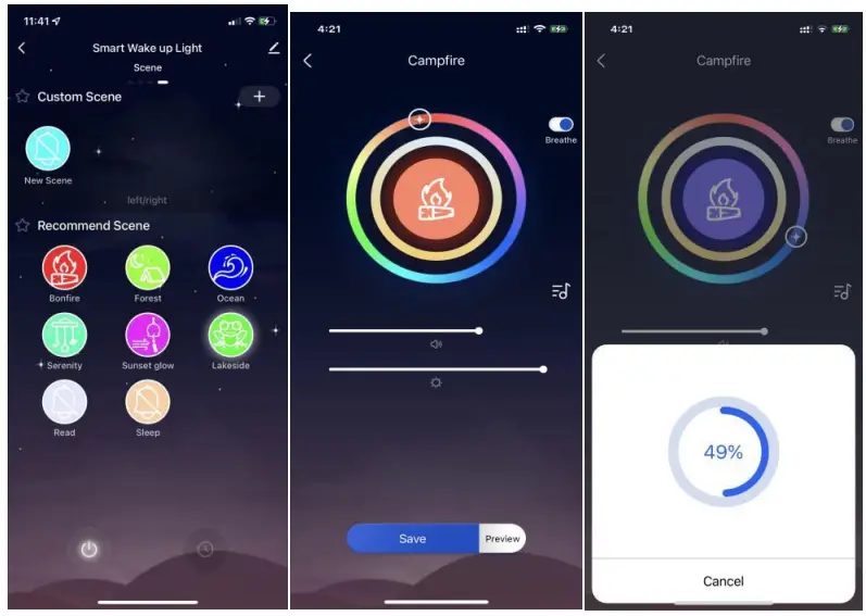 EARUELETRIC BL-HXD02 Smart Wake Up Light Alarm Clock - Amazon Alexa