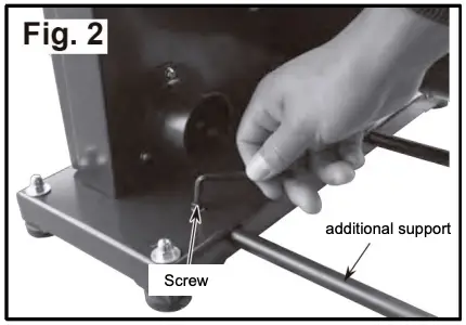 Assembly of the additional support - Figure 2