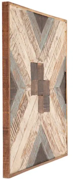 MADELEINE HOME MH-WD-413 Modern Wood Hand-painted Wall Panel