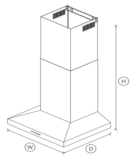 FISHER and PAYKEL HC60PLX4 60cm Wall Rangehood - Fig