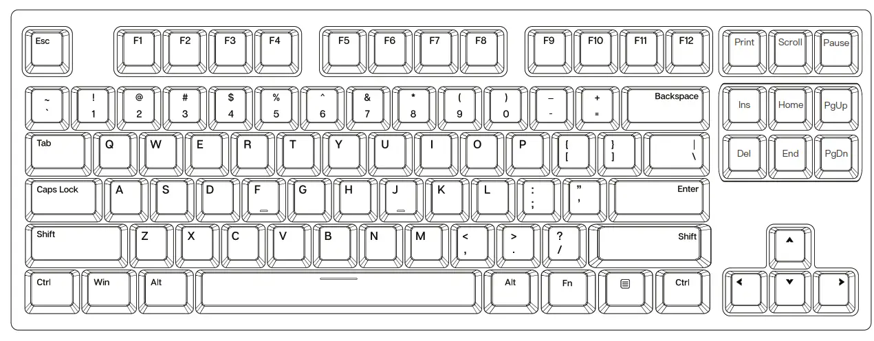 EPOMAKER EP87 87 Key Three Mode Hot Swappable Mechanical Keyboard