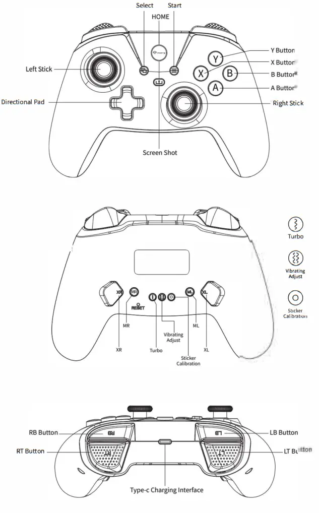 T PARTS TP170 Wireless Game Controller - fig 1