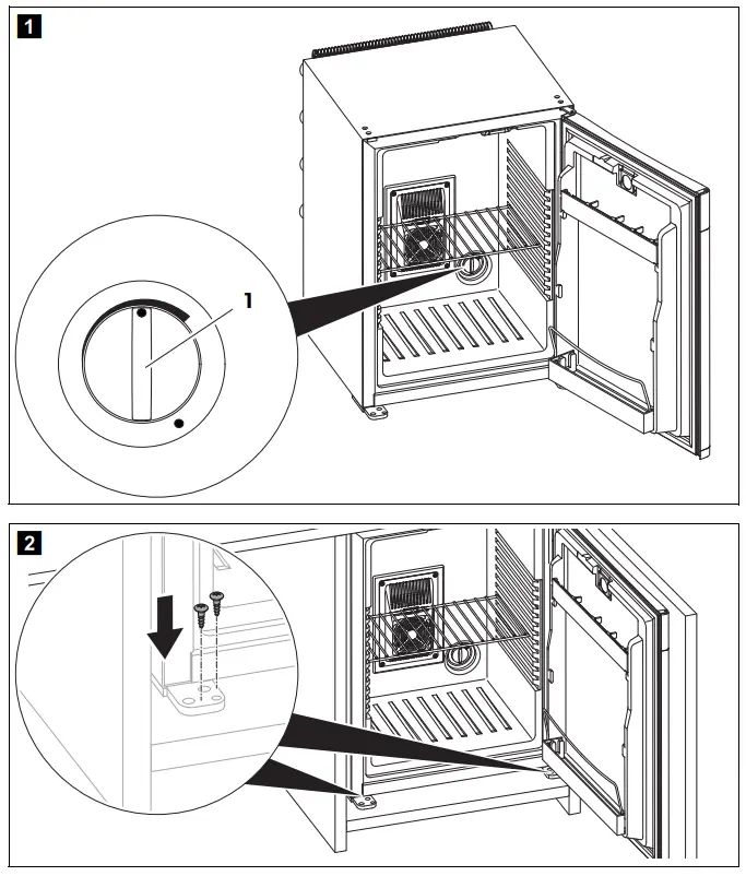 DOMETIC CL 440LDC Right Hinged no Lock Minibar - fig 1