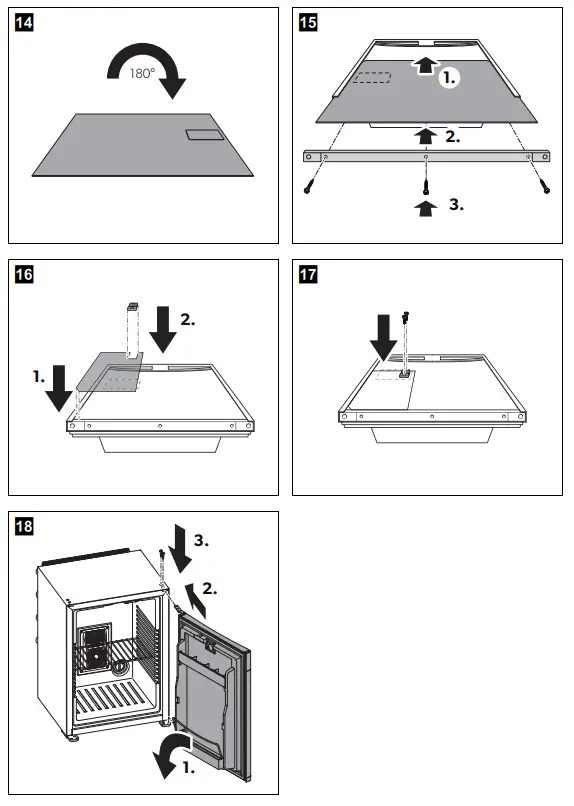 DOMETIC CL 440LDC Right Hinged no Lock Minibar - fig 5