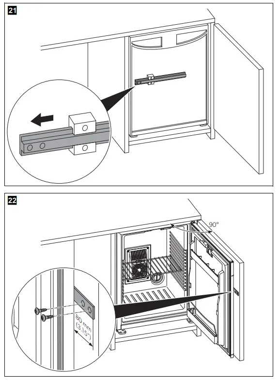 DOMETIC CL 440LDC Right Hinged no Lock Minibar - fig 7
