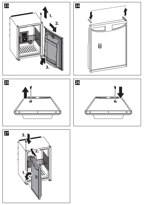 DOMETIC CL 440LDC Right Hinged no Lock Minibar - fig 8