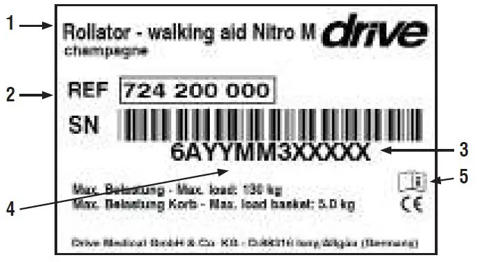 drive-RTL10266-Nitro-Euro-Style-4-Wheel-Rollator-Walker-fig-11