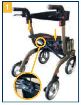 drive-RTL10266-Nitro-Euro-Style-4-Wheel-Rollator-Walker-fig-2