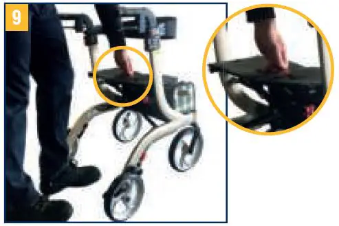 drive-RTL10266-Nitro-Euro-Style-4-Wheel-Rollator-Walker-fig-8