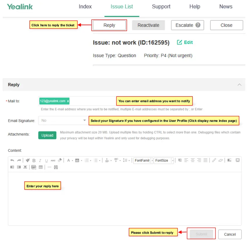 Yealink 300628 Ticket Releases the launch - Figure 20