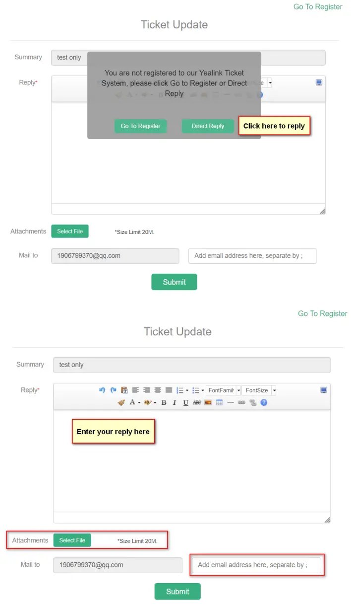Yealink 300628 Ticket Releases the launch - Figure 22